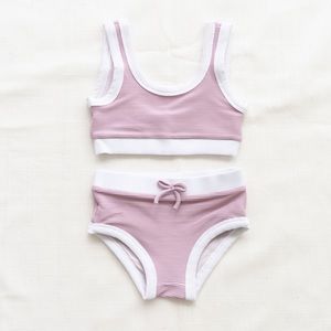 Fin & Vince Ribbed Bikini Lilac